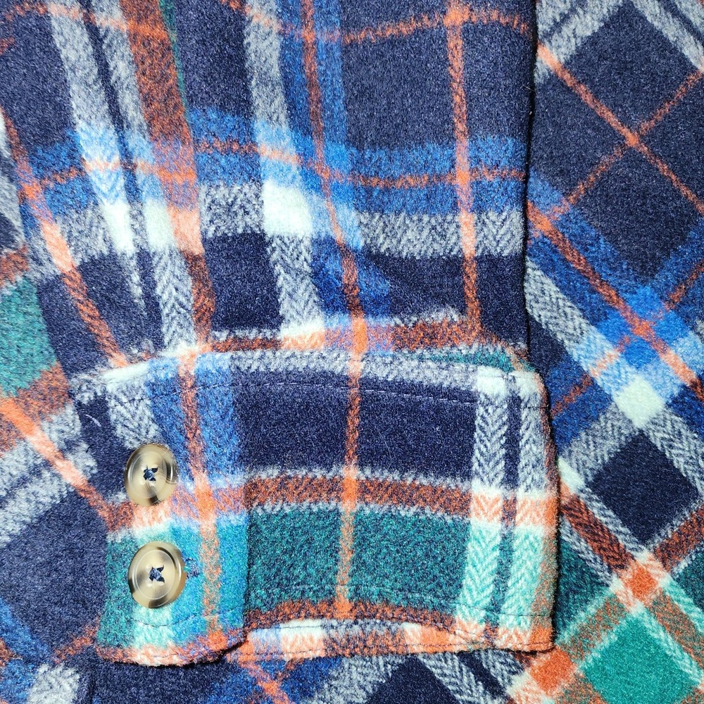BKE Women's Medium Boyfriend Plaid Long Sleeve Button Down Shirt - Picture 7 of 9
